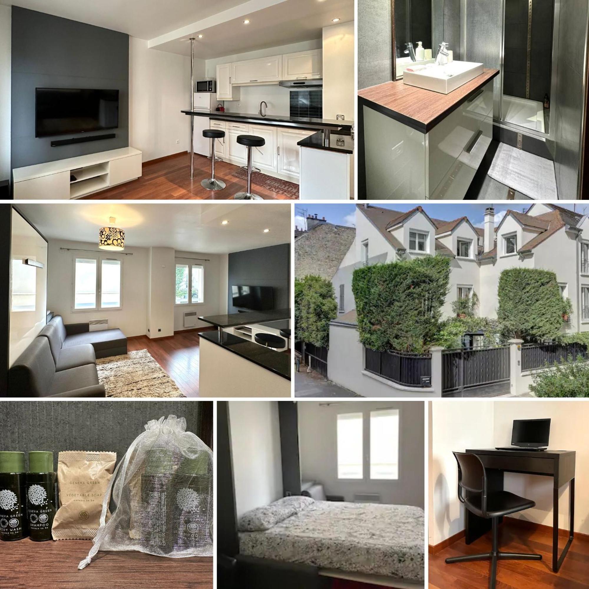 L'Athos - Appartement Equipe - Entre Paris Et Versailles - Haut Debit Garches 外观 照片